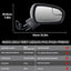 Espejo lateral Ford Fusion 16-22 plegable manual negro