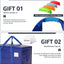 Bolsas mudanza resistentes grandes con tapas azules