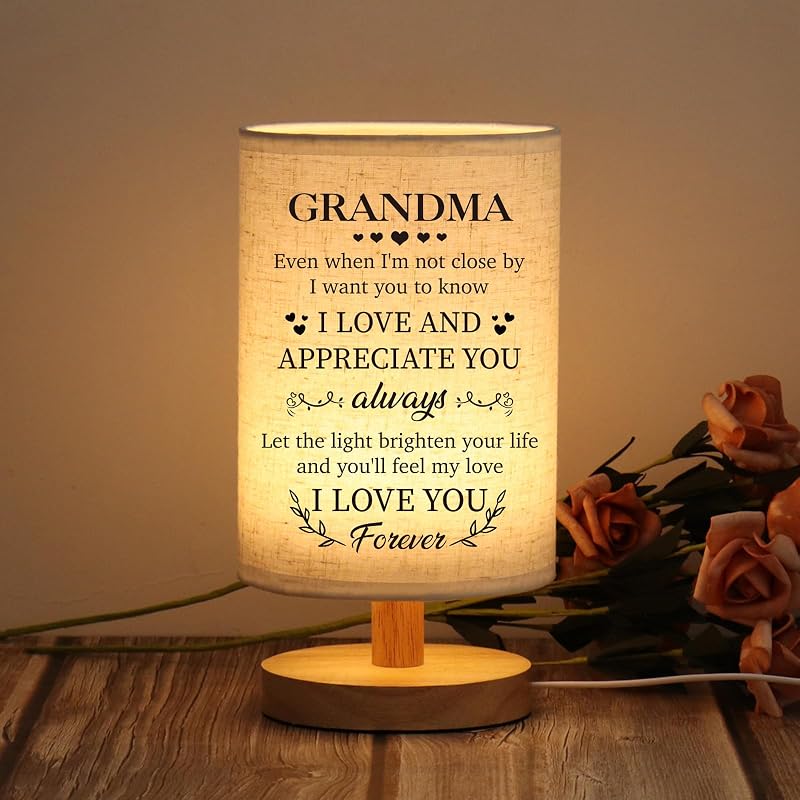 Regalo cumpleaños abuela lámpara mesa únicos
