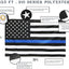 Bandera EverStrong azul con estrellas y rayas resistente