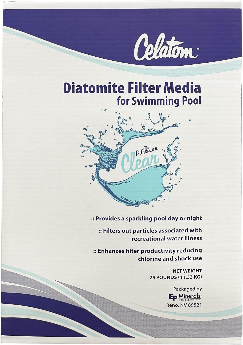 Filtro piscina diatomeas Celatom 25LB para sistemas DE