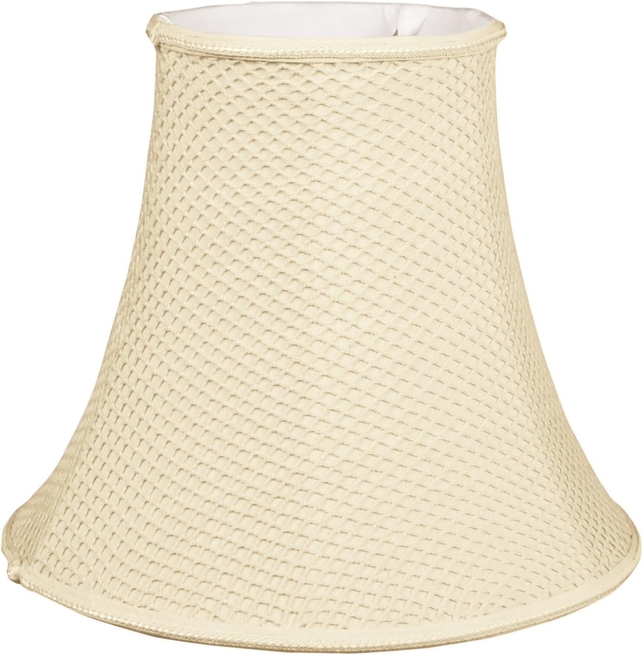 Pantalla lámpara campana beige 5x10x8.5"