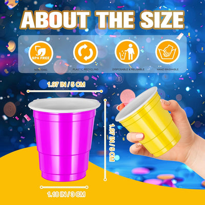 Vasos de chupito Mardi Gras 2 oz para fiestas y celebraciones