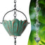 Cadena lluvia exterior 8.7ft 12 copas loto bronce