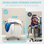 Carrito lavandería 320 L ruedas acero forro impermeable