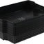 6 Cestas Almacenamiento Apilables A4 Negro