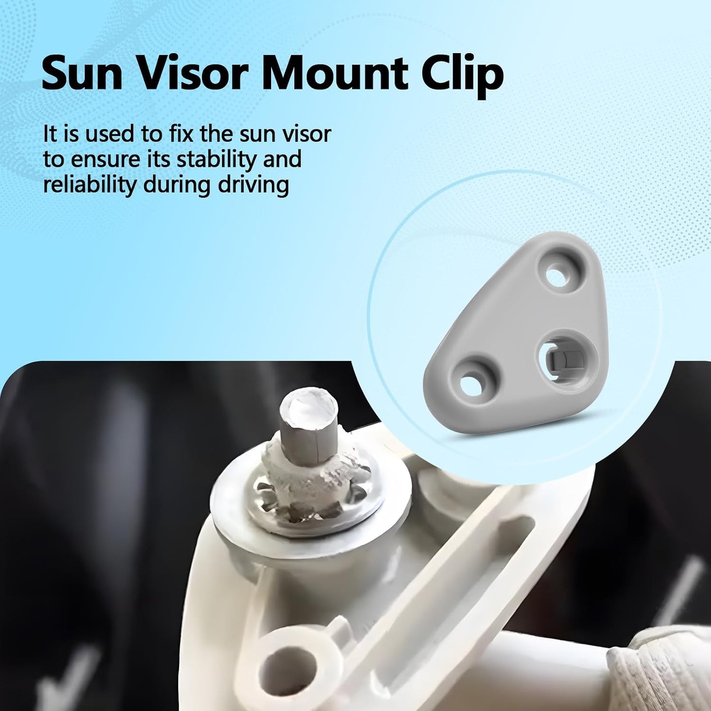 Clip visera solar comp Subaru Forester Impreza gris