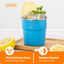 Vasos acero inox apilables niños azul cielo