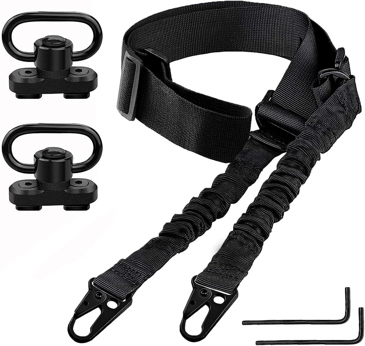 Eslinga ajustable 2 puntos con soportes QD 1.25pulg para riel