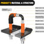 Tensor enganche remolque 5cm acero goma naranja placa negro