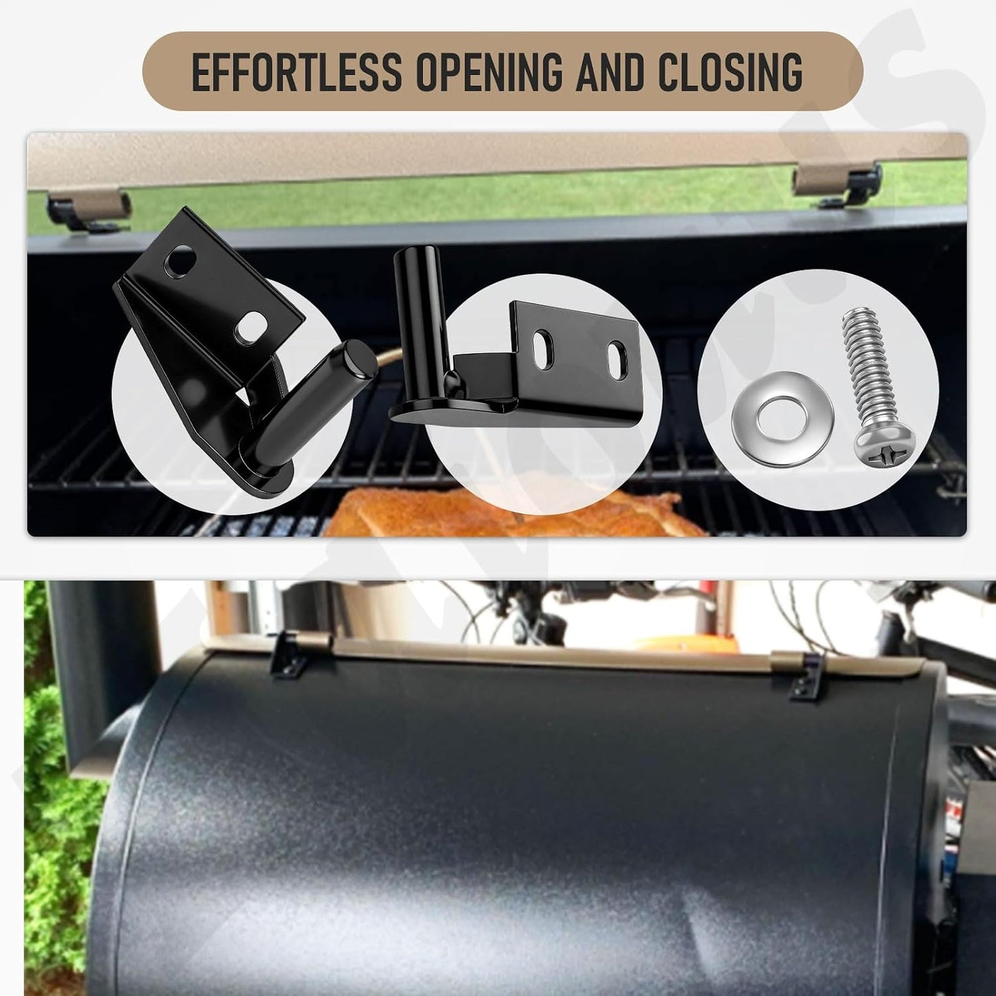 Kit bisagra tapa Traeger con accesorios