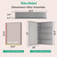 Botiquín baño aluminio templado plateado 24x32pulg con