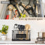 Soporte utensilios cocina metal negro 3 compartimentos