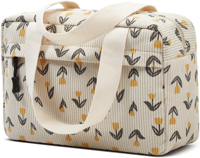 Bolsa maquillaje grande con cremallera y asa para viaje