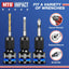 Adaptador 1/2 pulg a hex 1/4 pulg con soportes