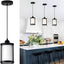 Luz colgante isla cocina estilo granja vidrio esmerilado