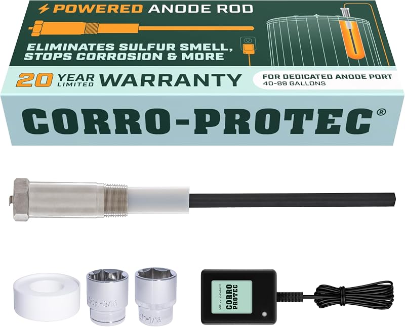 Varilla ánodo 40-89gal para calentador agua y kit