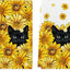 Toalla de cocina verano con diseño gato negro 18x26 pulg