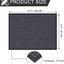 Tapete 3x4ft antiderrap gris entrada hogar