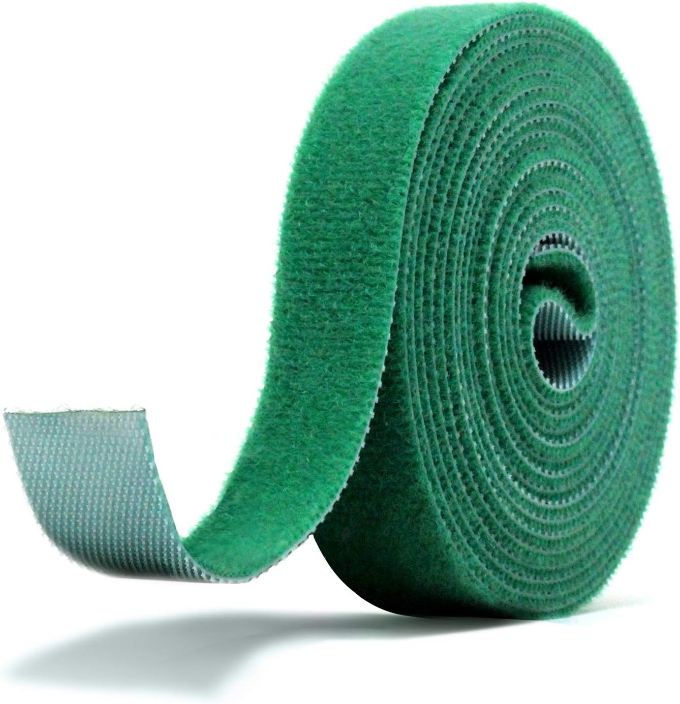 Tiras autoadhesivas verdes para jardinería 1/2" x 18ft