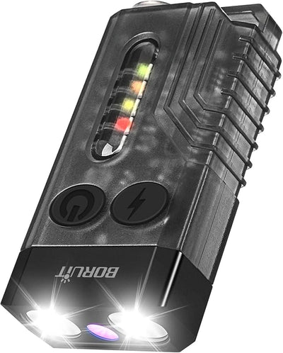 Linterna UV 365nm recargable USB C con imán y luz lateral