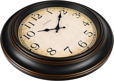 Reloj pared vintage 18pulg silencioso sin tictac