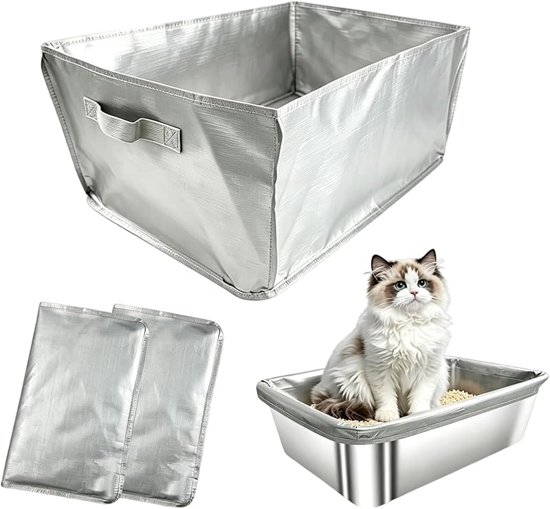 2 Forros Reutilizables para Cajas Arena 6-8pulg Acero Inox