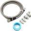 Línea aceite turbo acero inox 4AN sensor presión teflón