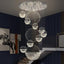 Candelabro vestíbulo lámpara cristal gota lluvia