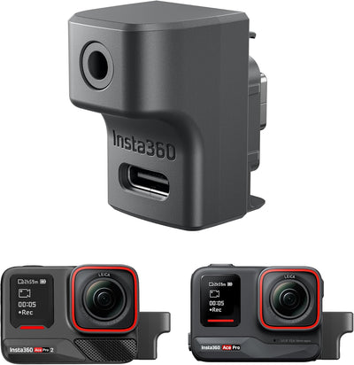 Adaptador micrófono Insta360 tipo C y audio externo 0.138pulg