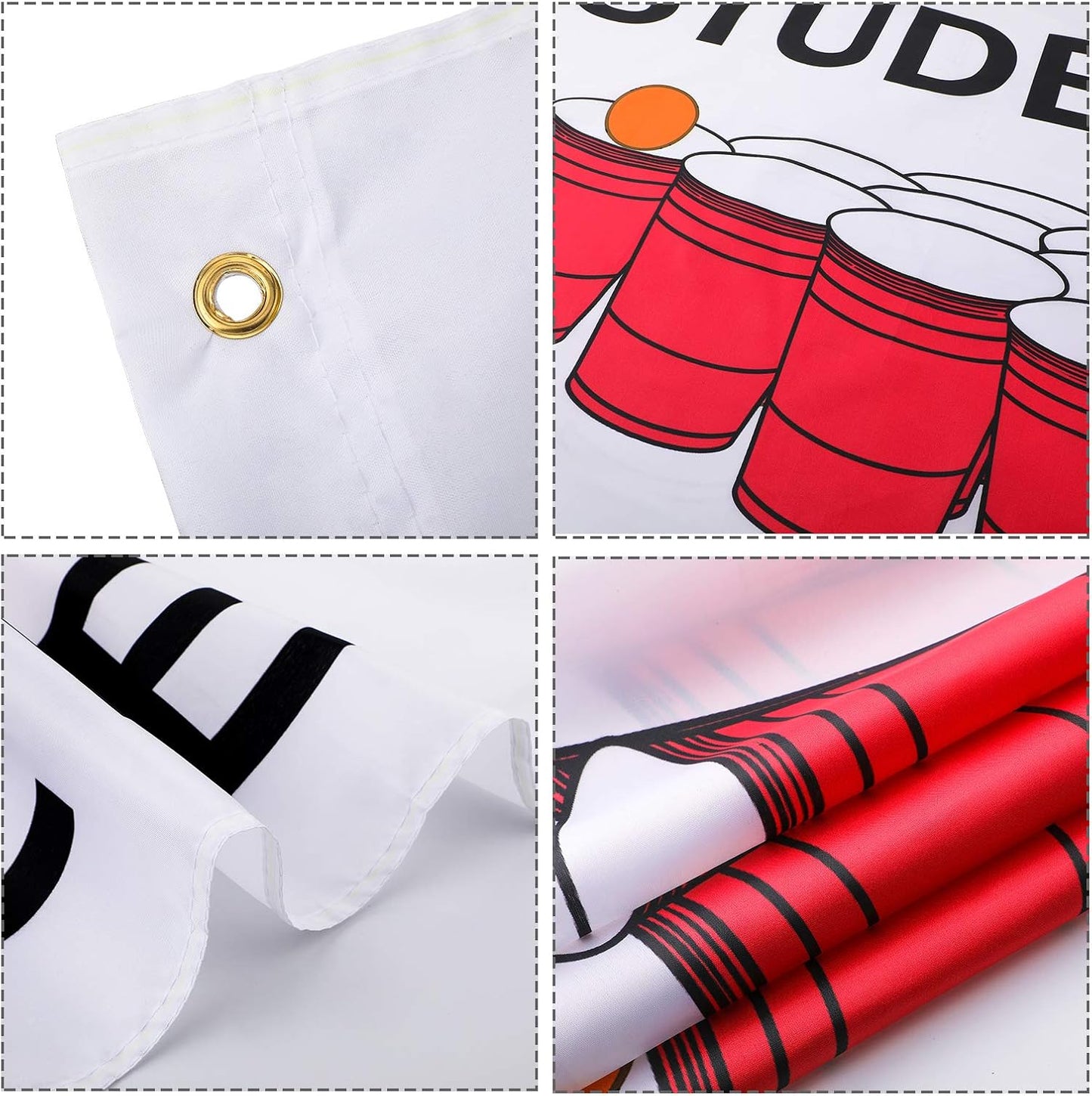 Bandera estudiante atleta 3x5ft para dormitorio fraternidad
