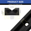 8 Pistas en T de 12pulg Aluminio Negro Doble Corte