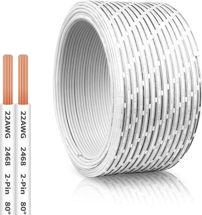 Cable universal puerta garaje 2 pines 100pies 2 conductores