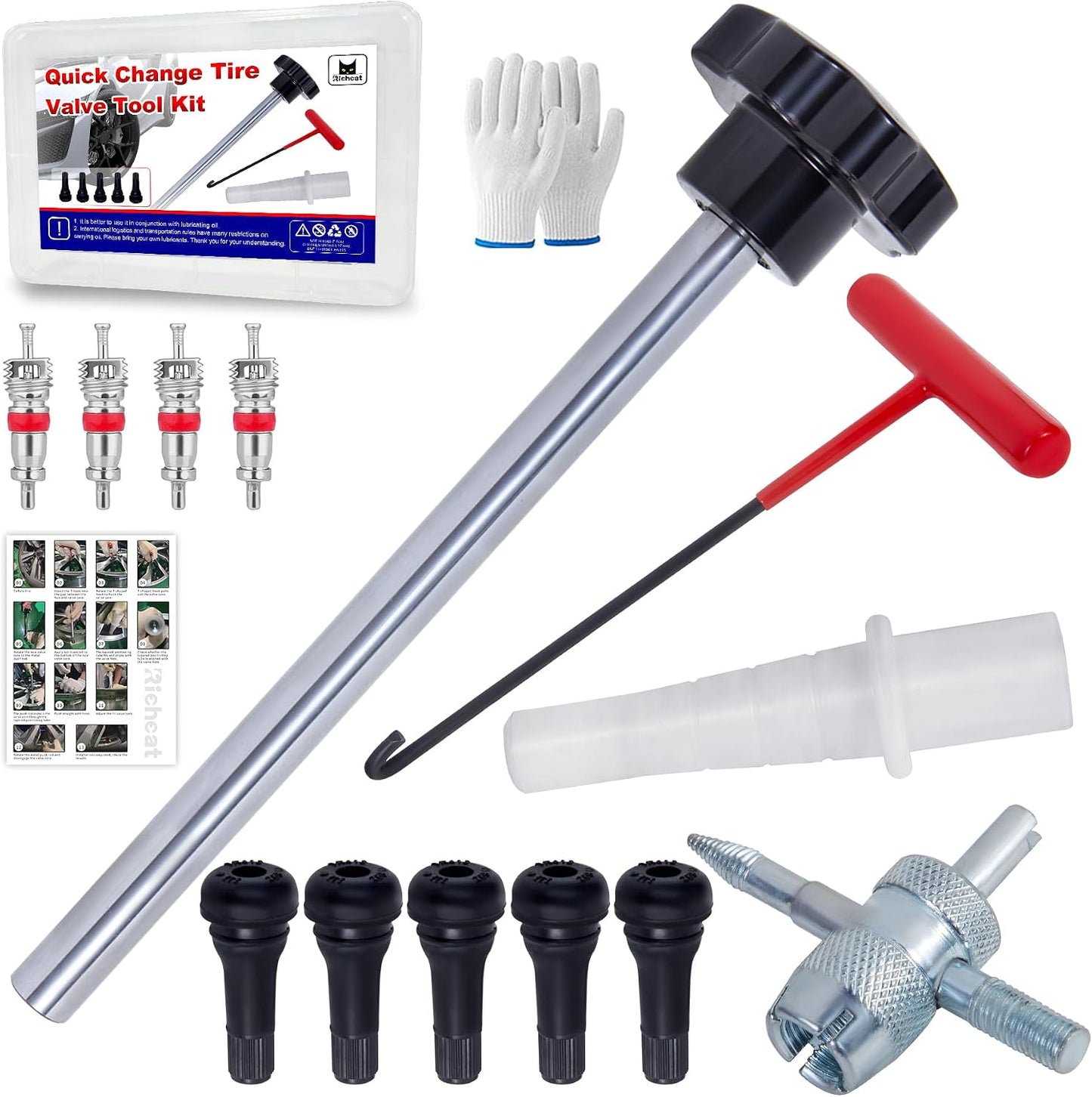 Kit herramienta cambio rápido válvula neumático