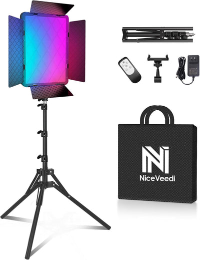 Iluminación RGB estudio 40W 2700-6500K control remoto