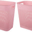 Cubo basura plástico rosa 3gal pack 2