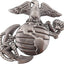 Emblema Cuerpo de Marines halcón adhesivo para auto y moto Gunmetal