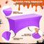 3 Manteles Elastano Halloween 6ft Negro Naranja Morado
