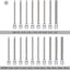 Set 18 Pzas Llaves Allen Extra Largas 3mm-10mm