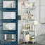 Organiz. ducha esquinero acero inox 4 niveles