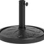 Base redonda sombrilla patio resina 26lb soporte 1.3/1.5/1.9