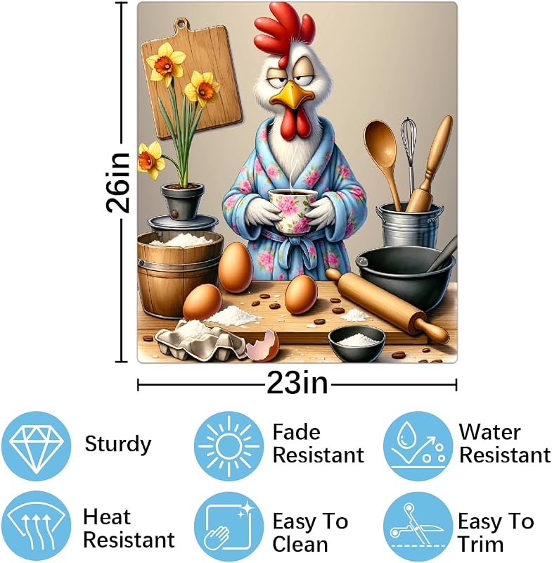 Funda magnética lavavajillas diseño huevos gallo reutiliz.