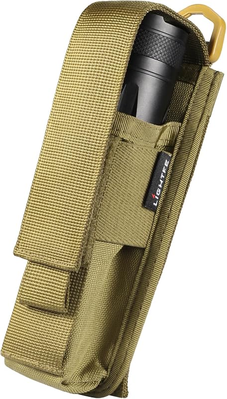 Funda linterna Molle nailon 4.5cm 15-20cm dorada
