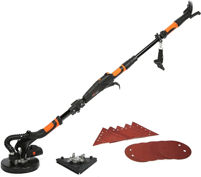 Lijadora yeso doble cabezal 5A 15" manguera polvo negro