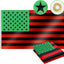 Bandera 3x5ft doble cara rojo negro verde