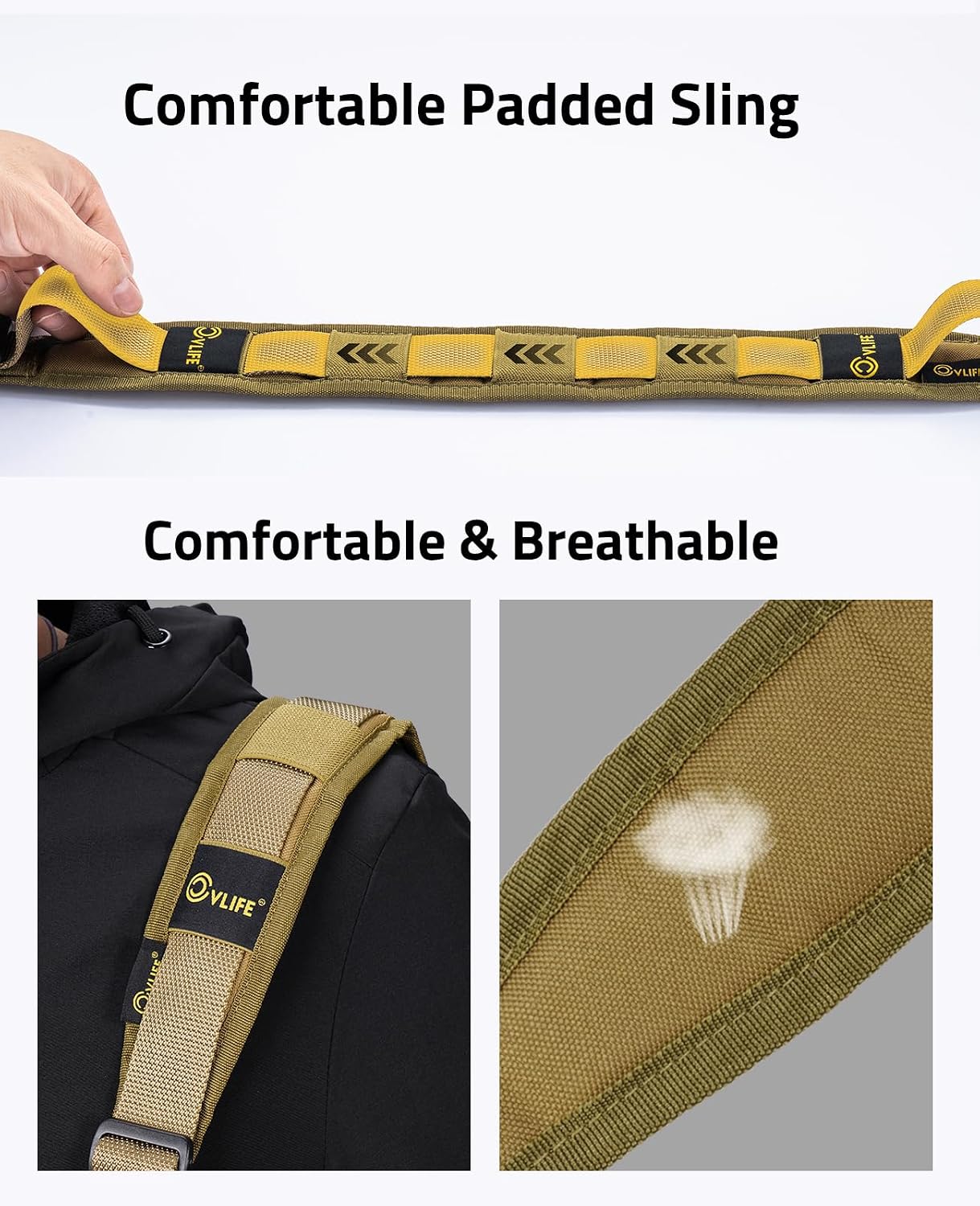 Eslinga ancha acolchada ajustable para actividades al aire libre