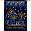 Vela decorativa Hanukkah menorá jardín