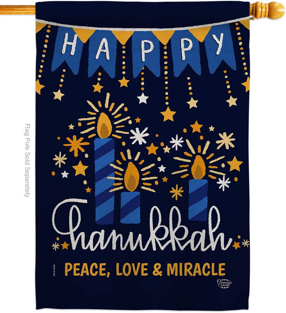 Vela decorativa Hanukkah menorá jardín