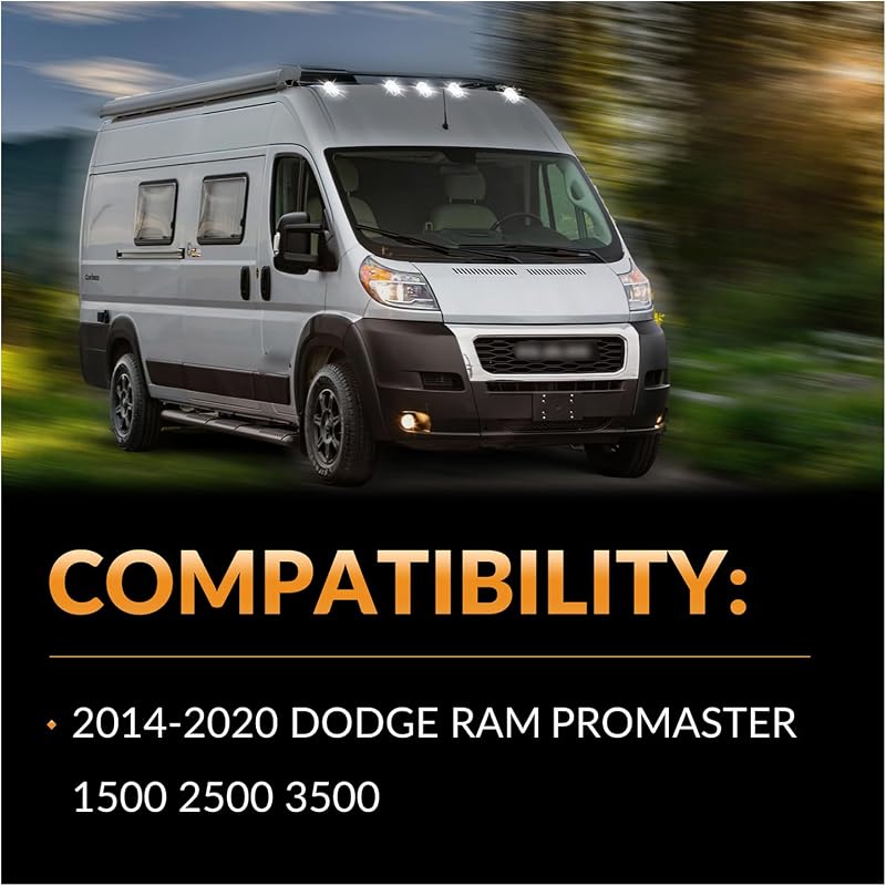 Luces techo cabina Dodge Ram ProMaster 14-23 5 Pzas