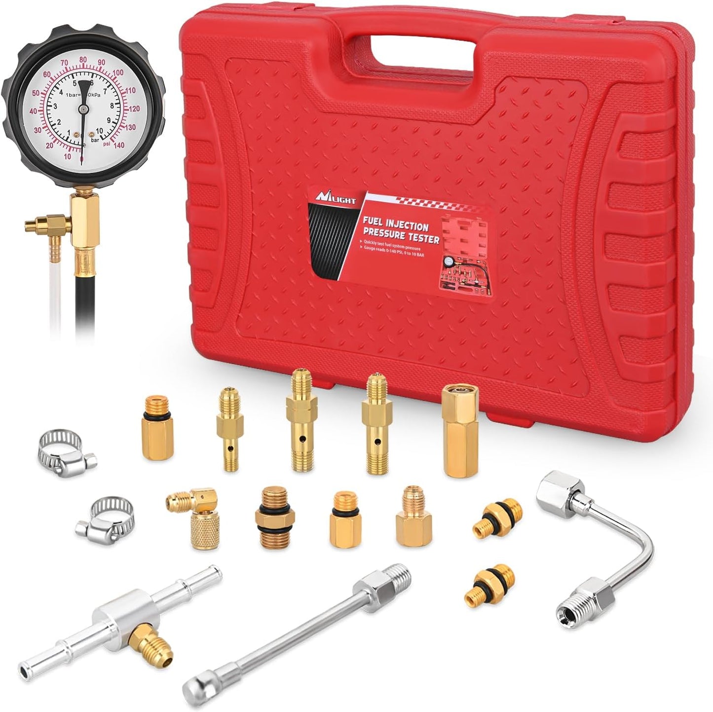 Kit probador presión combustible 0-140PSI